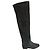 Autre Marque François Pinet Overknee-Stiefel aus schwarzem Wildleder