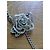 Cintura a Catena Chanel Camelia e Logo CC Argento - vista 4