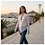 Issey Miyake Pleats Please Camicetta Cardigan con Volant Bianca Bianco - vista 4