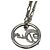 Collana Christian Dior Logo Argentata Argento - vista 3