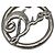 Collana Christian Dior Logo Argentata Argento - vista 7