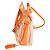 Louis Vuitton Antigua Cabas PM Tela Orange Arancione - vista 6