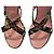 Mule Gucci Vintage in Seta con Stampa a Catena Nero Rosa D'oro - vista 10