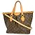Sac à main Louis Vuitton Palermo Monogram Canvas PM Marron - vue 2
