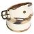 Burberry London Nova Check Ledergürtel Weiß Beige