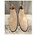 Bruno Magli Beige Suede Chelsea Boots - view 3