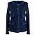 Chanel Giacca in Tweed Globalization Blu Navy Blu scuro