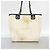 Chanel Deauville Raphia Chain Tote Bag Weiß Marineblau - Ansicht 9