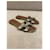Hermès Oran Python Leder Sandalen Silber  - Ansicht 3