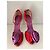 Sandali Giuseppe Zanotti in raso rosso con dettaglio floreale Porpora - vista 2