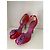 Sandali Giuseppe Zanotti in raso rosso con dettaglio floreale Porpora - vista 3