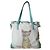 Anya Hindmarch Borsa Tote con Stampa Gatto Multicolore Beige