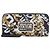 Versace Jeans Couture Cartera Zip Estampado Barroco Negro Blanco Dorado