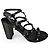 Valentino Garavani Rockstud Sandali Tacco Pelle Nera Nero