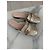 Gucci Mule in pelle lamé dorata con frange D'oro - vista 2