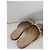 Gucci Mule in pelle lamé dorata con frange D'oro - vista 4