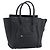 Céline CELINE Luggage Micro Shopper Handtasche aus Leder Schwarz Silber Authentisch ka4855SAM