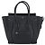 Céline CELINE Luggage Micro Shopper Handtasche aus Leder Schwarz Silber Authentisch ka4855SAM - Ansicht 13