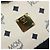 Borsa MCM Vicetos Logogram PVC Pelle White Gold Auth 187374 Bianco D'oro - vista 17