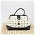 Borsa MCM Vicetos Logogram PVC Pelle White Gold Auth 187374 Bianco D'oro - vista 24