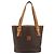 Céline Borsa a Mano CELINE Macadam Canvas PVC Pelle Marrone Oro Auth 187377 D'oro - vista 13