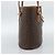 Céline Borsa a Mano CELINE Macadam Canvas PVC Pelle Marrone Oro Auth 187377 D'oro - vista 3
