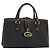 Borsa GUCCI in pelle nera e oro 131325 Auth 186805A Nero D'oro