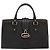 Borsa GUCCI in pelle nera e oro 131325 Auth 186805A Nero D'oro - vista 13