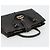 Borsa GUCCI in pelle nera e oro 131325 Auth 186805A Nero D'oro - vista 6