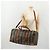 Pequin Borsa Boston FENDI Pecan Canvas PVC 2way Nero Marrone Auth 183971 - vista 27
