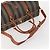 Pequin Borsa Boston FENDI Pecan Canvas PVC 2way Nero Marrone Auth 183971 - vista 7