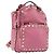 VALENTINO Studs Backpack Leather Pink Gold Auth BA13289A Golden