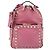 VALENTINO Studs Backpack Leather Pink Gold Auth BA13289A Golden - view 13