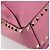 VALENTINO Studs Backpack Leather Pink Gold Auth BA13289A Golden - view 17