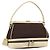 Borsa PRADA in tela marrone Auth 185862