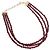 Collana Christian Dior metallo Bordeaux Auth SW2397V Bordò - vista 2