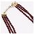 Collana Christian Dior metallo Bordeaux Auth SW2397V Bordò - vista 5