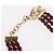 Collana Christian Dior metallo Bordeaux Auth SW2397V Bordò - vista 6