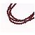 Collana Christian Dior metallo Bordeaux Auth SW2397V Bordò - vista 8