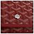 GOYARD Borsa a Spalla Herringbone PVC Rosso Argento Auth SW2347SM - vista 17