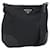 Borsa a Spalla PRADA Nylon Nero Argento Auth 186118