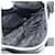 Borsa a Spalla PRADA Nylon Nero Argento Auth 186118 - vista 20