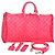 LOUIS VUITTON See Through Keepall Bandouliere 50 Borsa M55267 LV Auth 185330SM Rosa
