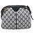 Borsa a Spalla GUCCI GG Supreme Sherry Line PVC Blu Navy Oro 68 02 047 Auth 185910 D'oro - vista 2