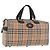 Burberry Nova Check Boston Tasche Canvas Beige Gold Authentisch ep14727 Golden
