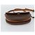 Céline Borsa a Spalla CELINE Macadam Canvas PVC Pelle Marrone Oro Auth 187770 D'oro - vista 5