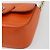 Borsa a tracolla Salvatore Ferragamo Gancini in catena di pelle arancione e oro Auth 185560 - vista 15