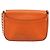 Borsa a tracolla Salvatore Ferragamo Gancini in catena di pelle arancione e oro Auth 185560 - vista 2