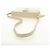 Bolsa de Ombro SAINT LAURENT YSL em Couro Marfim Ouro Auth am11905V Dourado Cru - vista 8