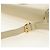 Bolsa de Ombro SAINT LAURENT YSL em Couro Marfim Ouro Auth am11905V Dourado Cru - vista 9